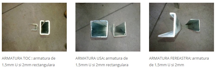 Cat conteaza armatura din interiorul profilului ? 