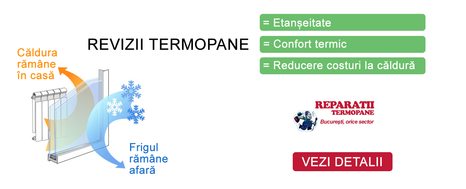Revizii termopane = etanseitate si confort termic