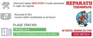reparatii termopane Bucuresti interventii rapide NON Stop